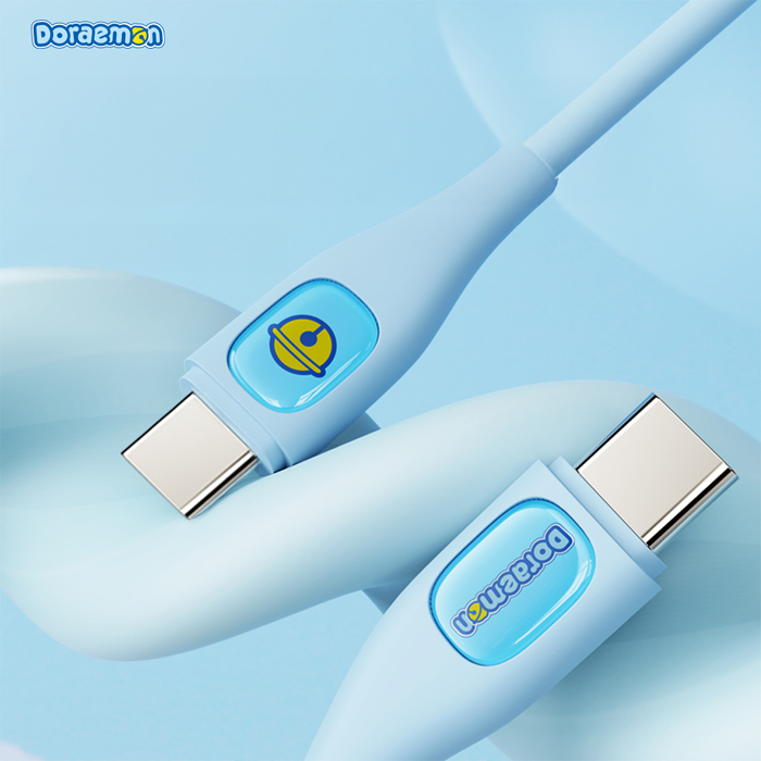 Rock - Doraemon C To C 60W Fast Charging Data Cable 1.2m 1 doraemon c to c 60w fast charging data cable 1.2m blue 41
